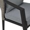 Armen Living Aileen Outdoor Patio Dining Chairs in Aluminum and Wicker with Gray Cushions, PK2 840254333208 - alternate 9